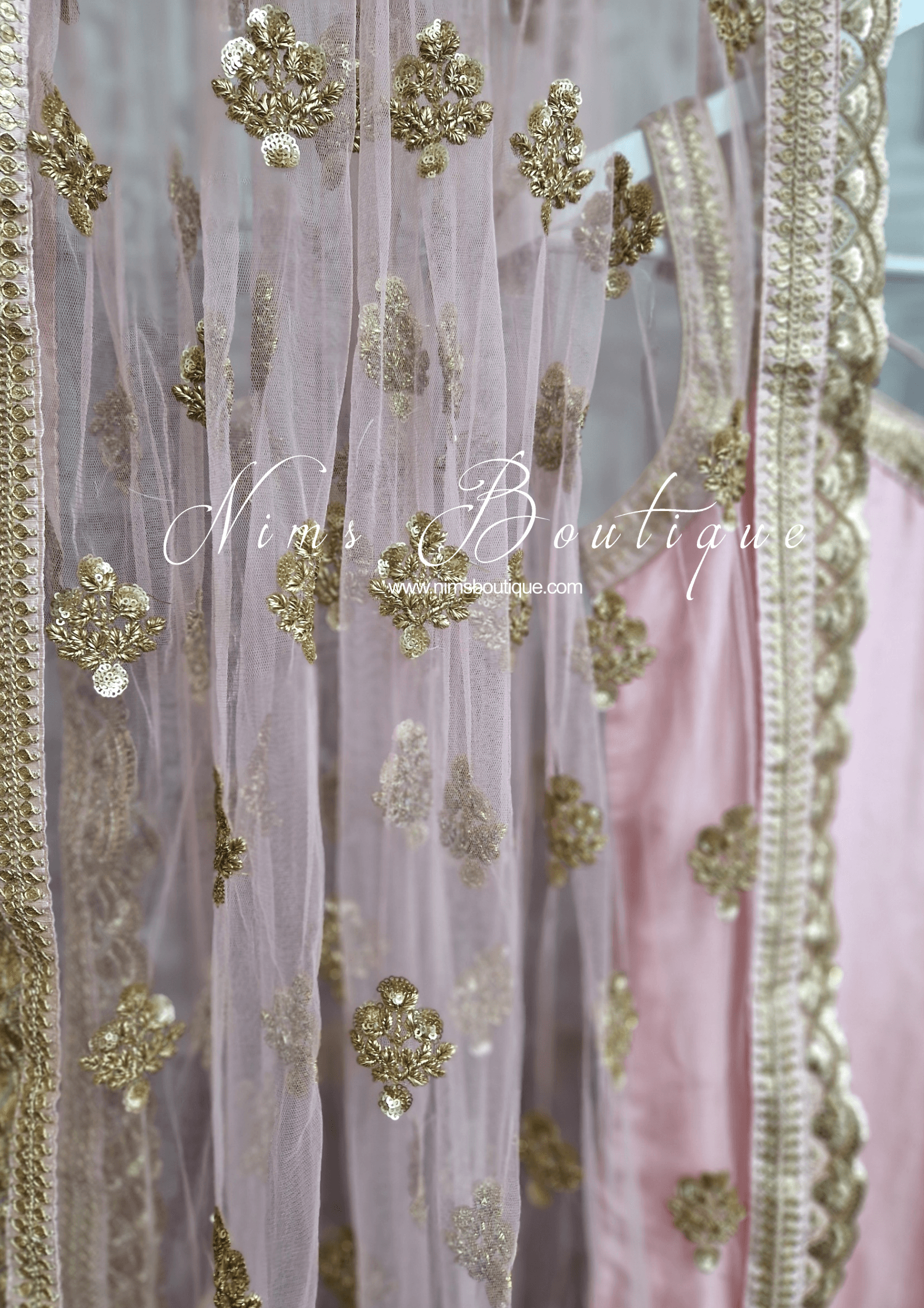 Nims Boutique The NB Classic Sleeveless Blush Pink Silk Pajami Suit sizes 4 to 20
