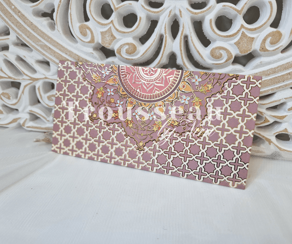Nims Boutique Lilac Mandala Foil Print Money Wallets
