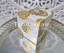Ivory Silk Brocade Favor Box