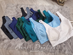 The NB Grey Silk Blouse (petite sizes 4-8)