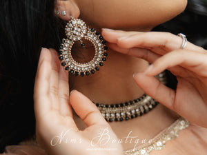 Laila Royal Black Earrings
