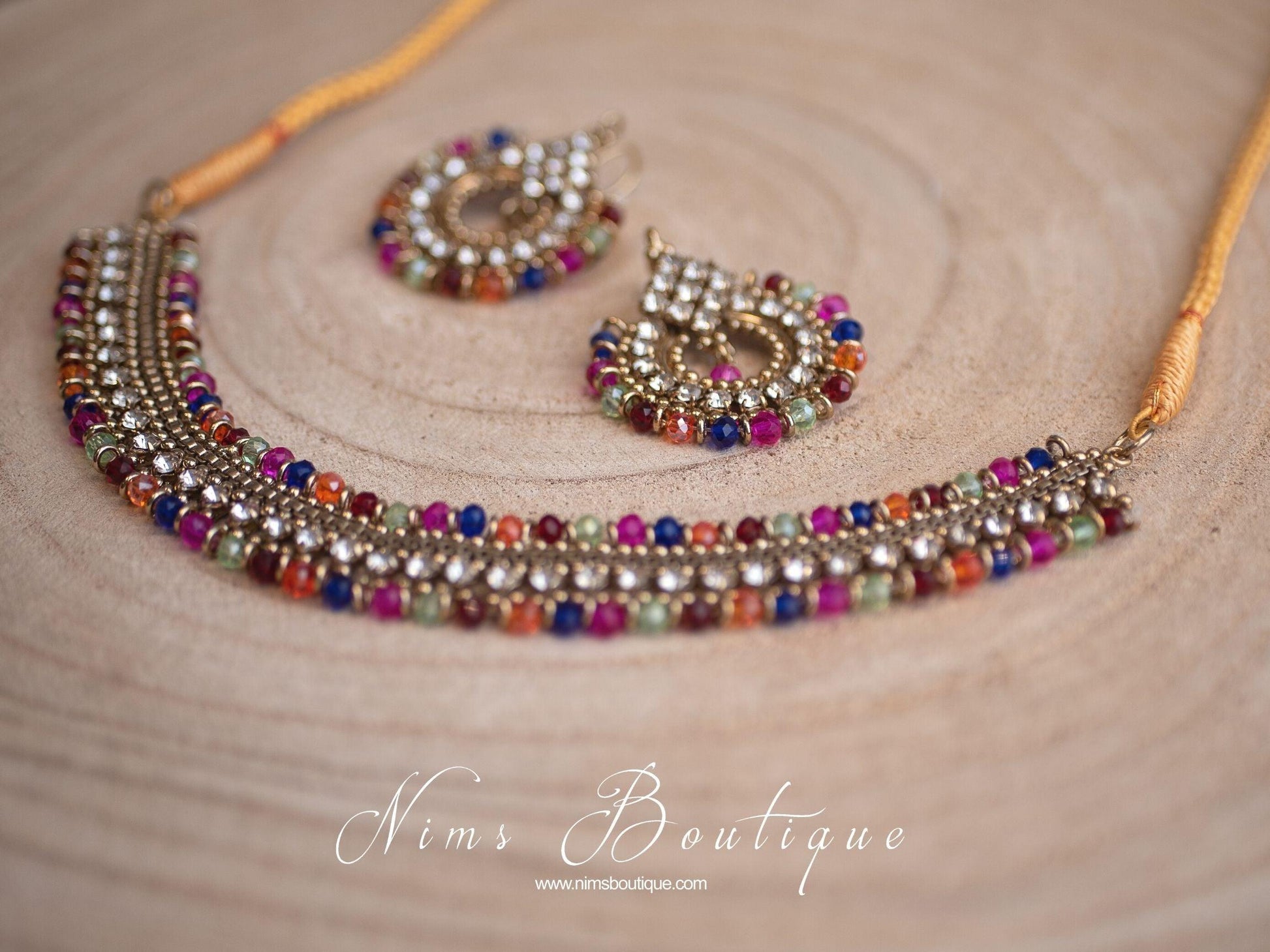 Nims Boutique Royal Multicolour Necklace