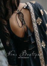 Rashmi Luxury Black Silk Anarkali Suit with Pajami (size 4-14)