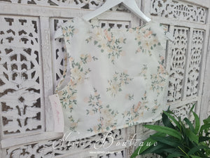 Ivory Floral Organza Blouse (sizes 4-20)
