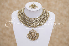 Radha Antique Gold & Pearl Set