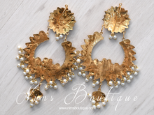 Tanuja Antique Gold & Pearl Maharani Earrings