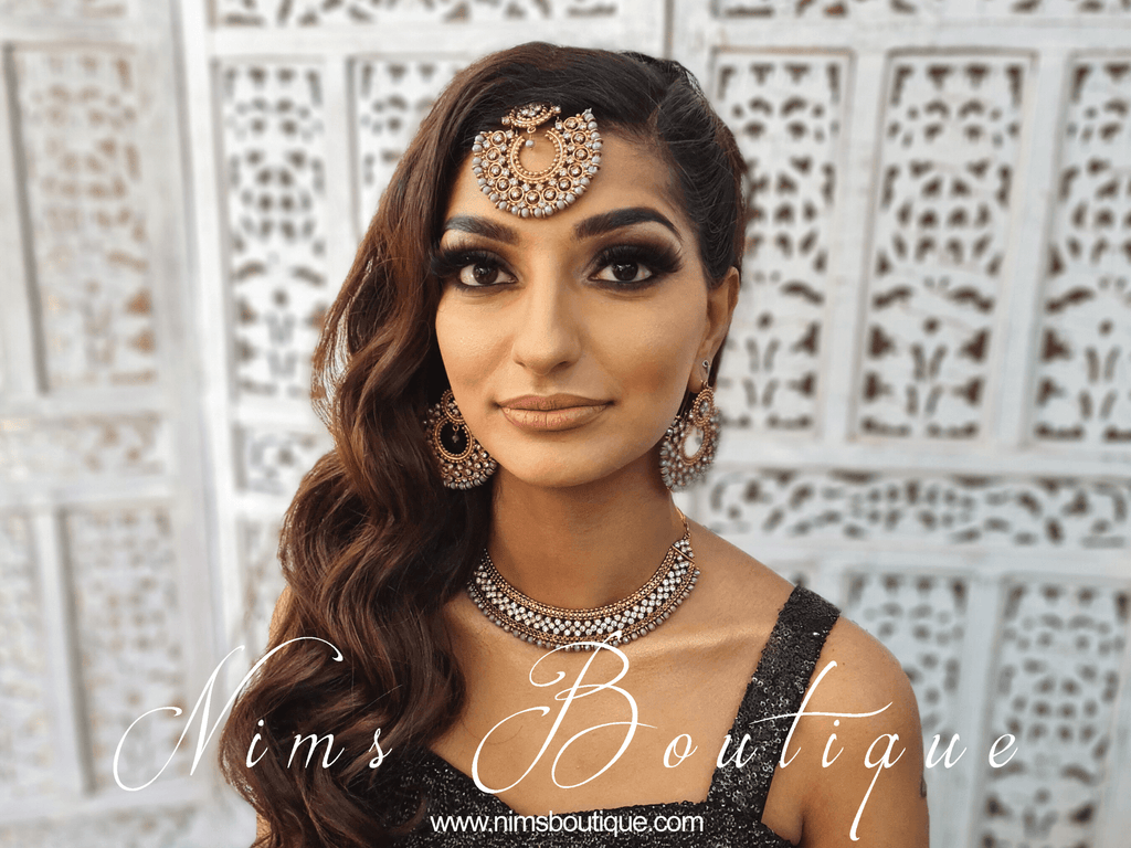 Nims Boutique Statement Royal Grey Necklace