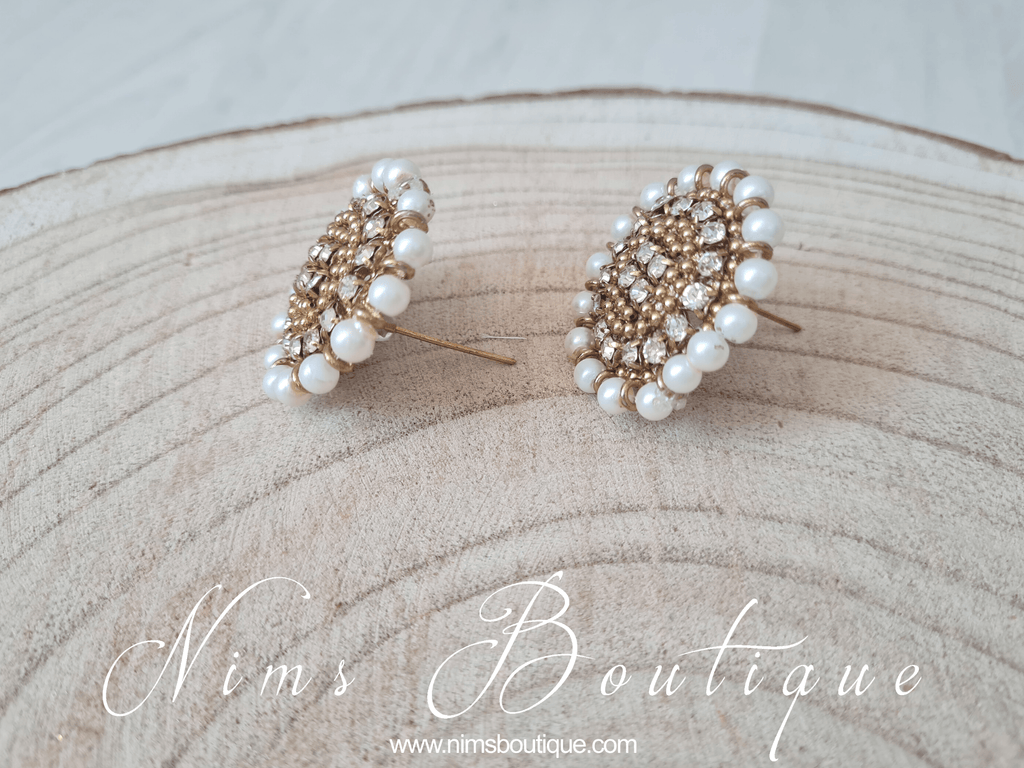 Nims Boutique Royal Pearl Stud earrings