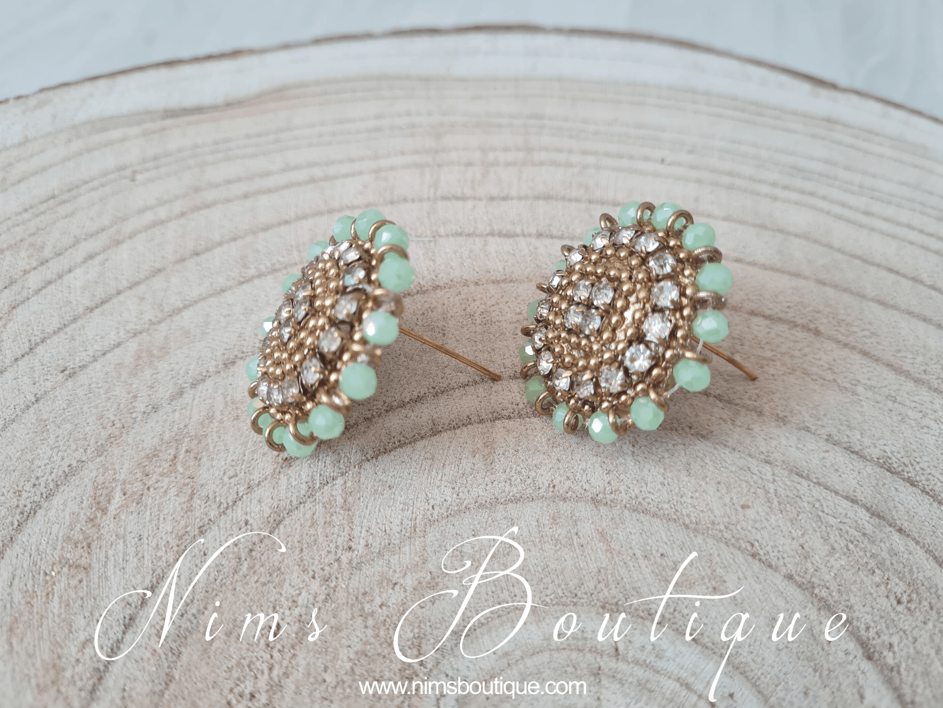 Nims Boutique Royal Mint Stud earrings