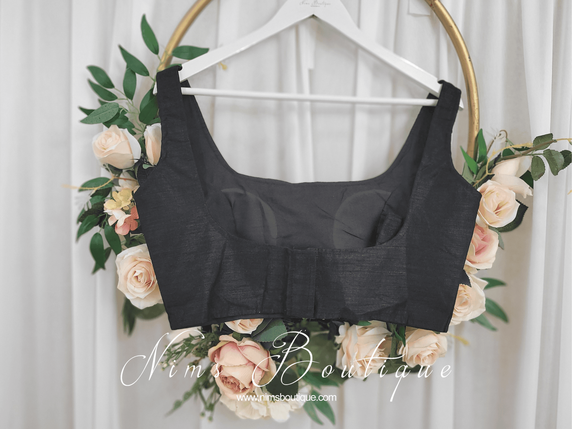 Nims Boutique The NB Black Blouse 10-12