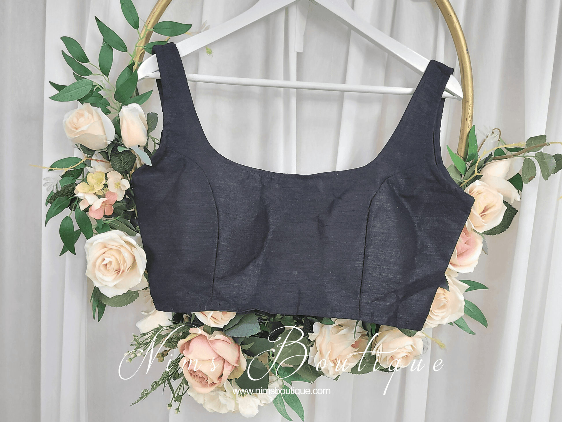 Nims Boutique The NB Black Blouse 10-12