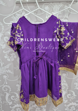 Purple & Sequin Kids Pajami Suit