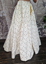 Isabel Readymade Ivory & Gold Embroidered skirt/lehnga (sizes 4-12)