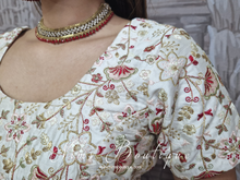 Isabel Readymade Ivory & Red Embroidered Blouse (sizes 4-12)