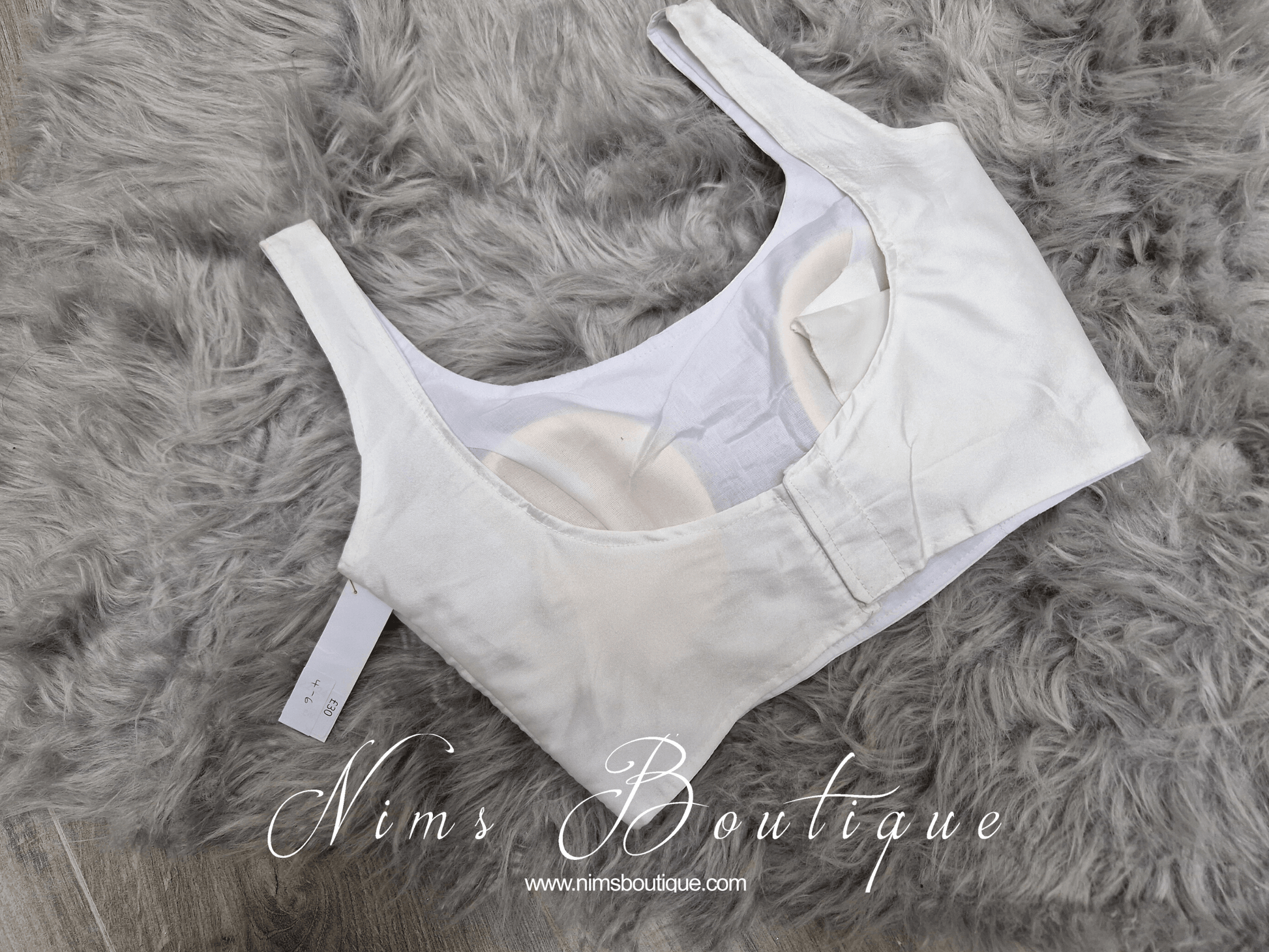 Nims Boutique The NB White Silk Blouse petite sizes 4-8