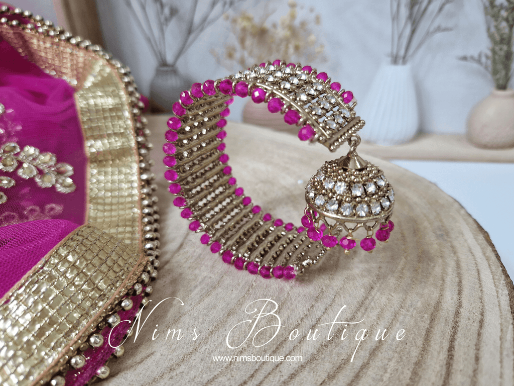 Nims Boutique Hot Pink Royal Bracelet with chumka
