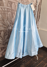 Readymade Powder Blue Raw Silk skirt/lehnga (sizes 8-22)