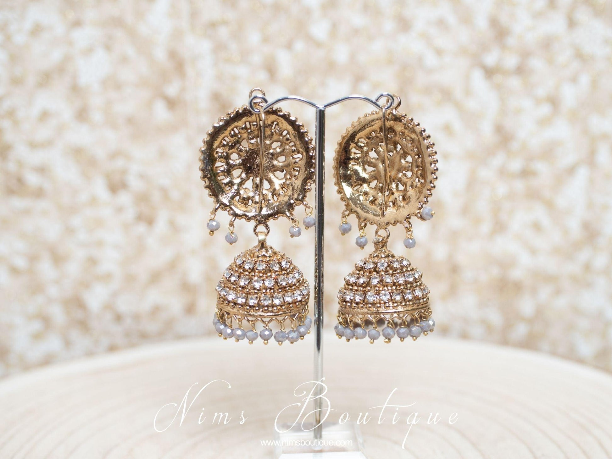 Nims Boutique Royal Grey Chumke & tikka set