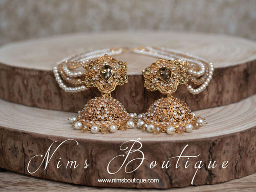 Nims Boutique The NB Maharani Gold & Pearl Chumke