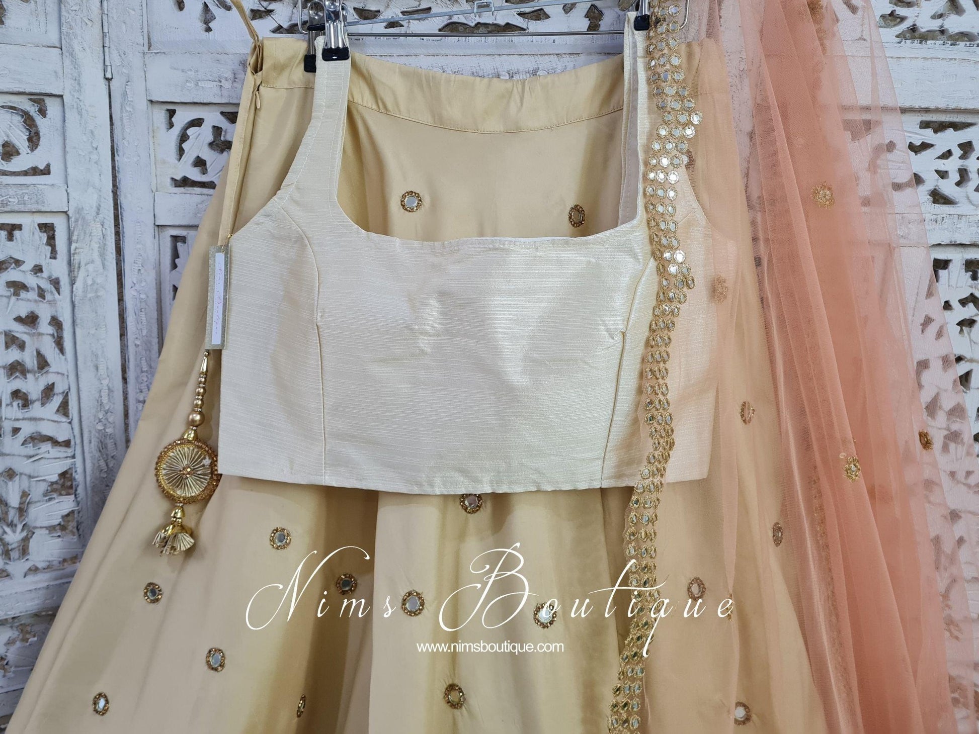 Nims Boutique The NB Cream Blouse 10-14