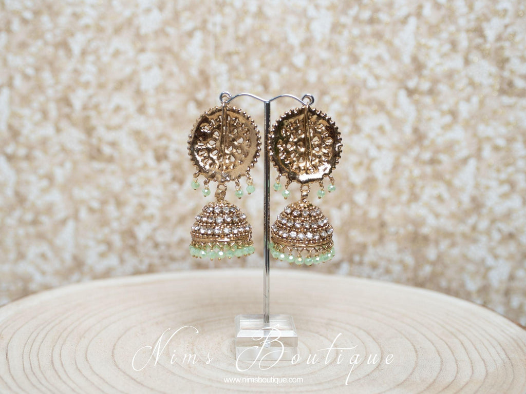 Nims Boutique Royal Mint Chumke & Tikka Set