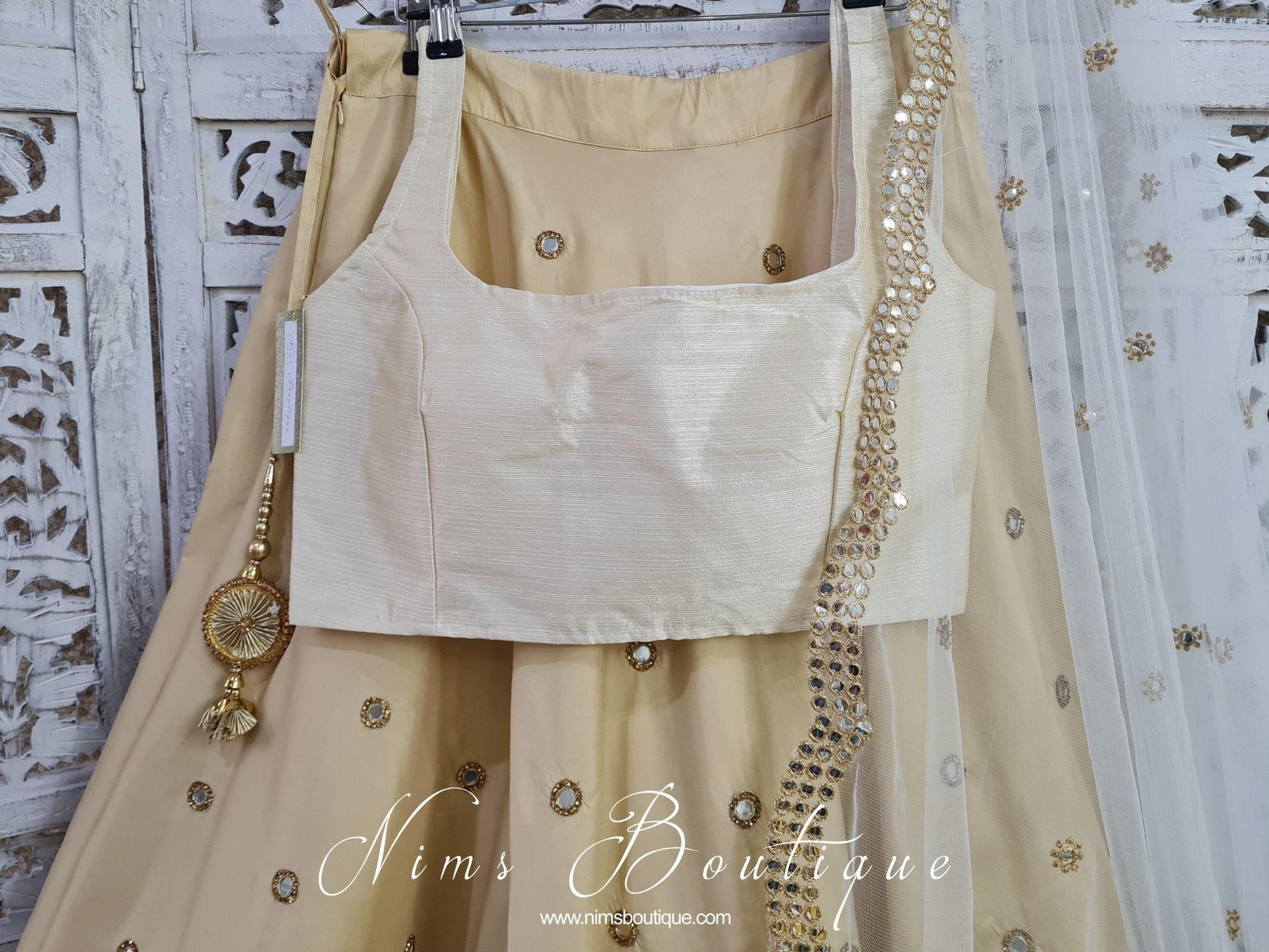 Nims Boutique The NB Cream Blouse 10-14