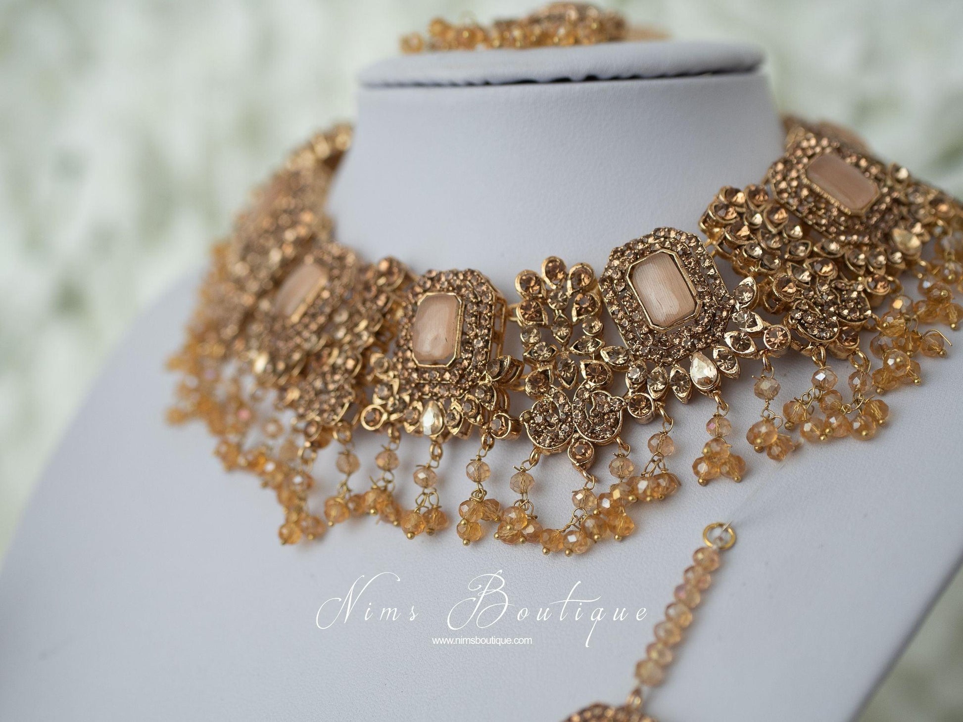 Nims Boutique Ananya Peach Maharani Set