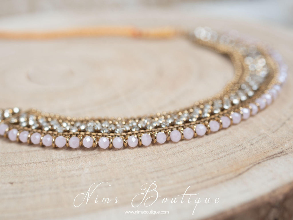 Nims Boutique Royal Blush Statement Necklace