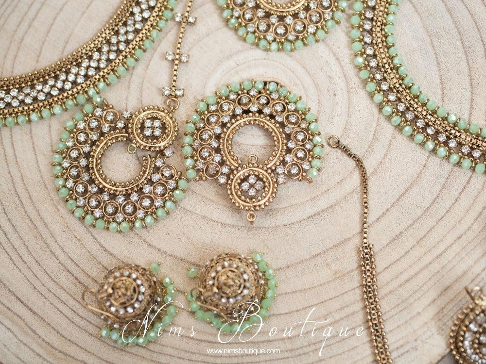 Nims Boutique Royal Mint Chand Tikka Set