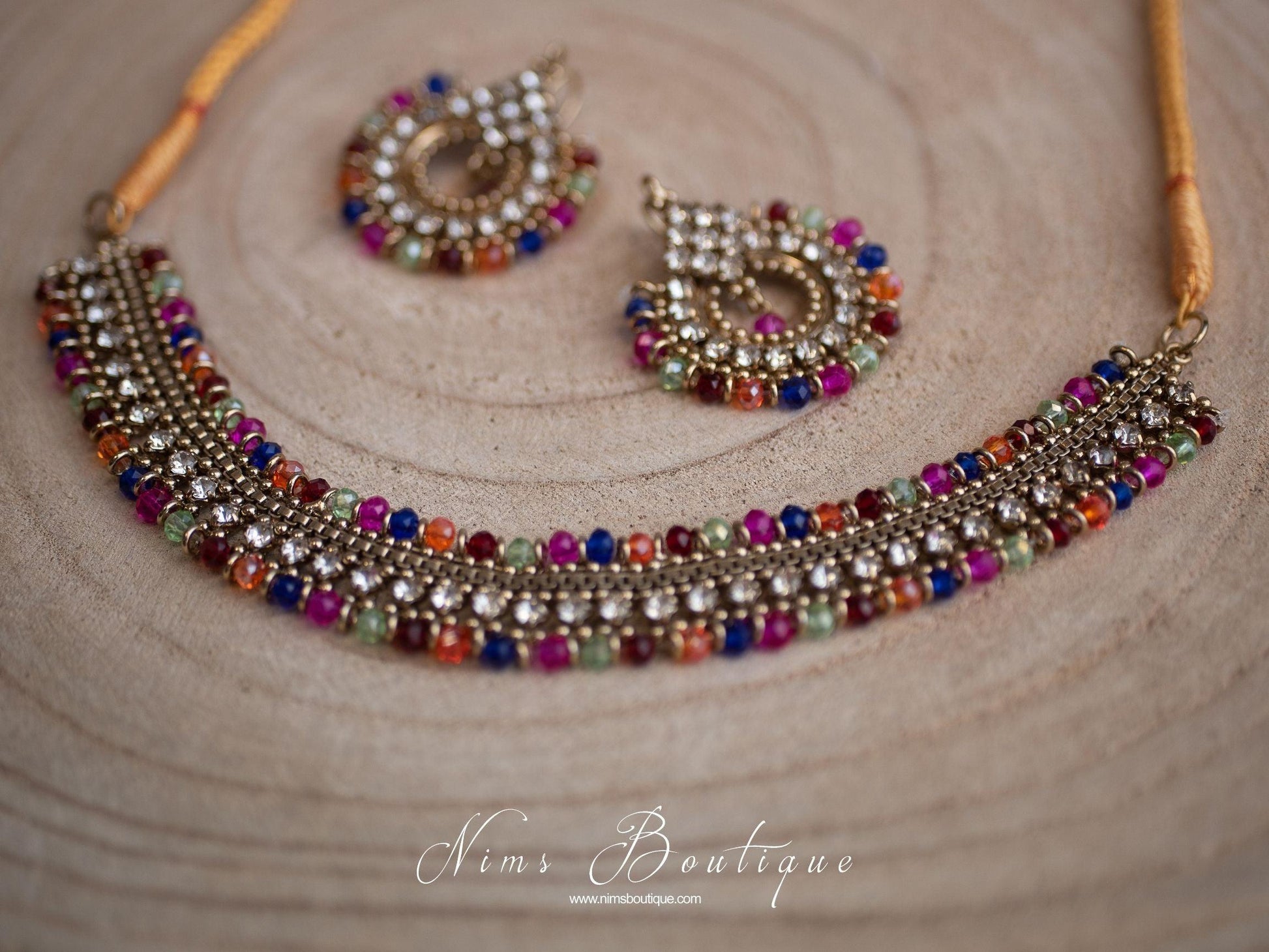 Nims Boutique Royal Multicolour Necklace