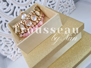 Luxury Gold Glitter Silk Gift Box Set