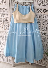 Readymade Light Blue Silk skirt/lehnga (sizes 12-14)