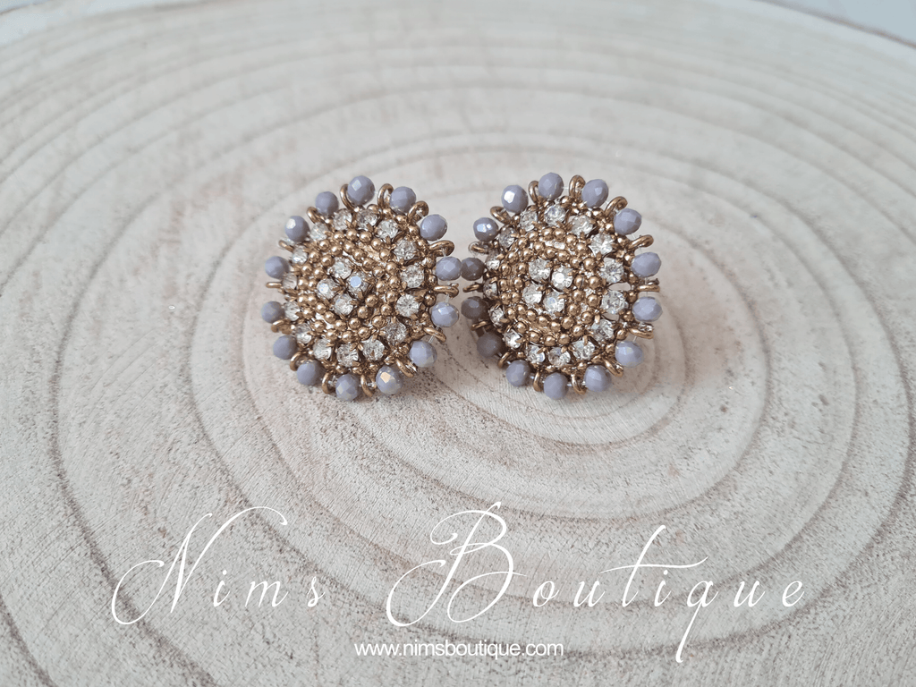 Nims Boutique Royal Grey Stud earrings