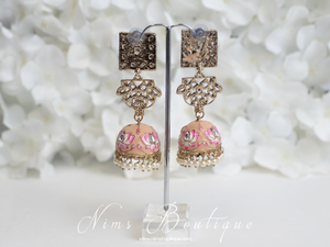 Payal Peach Blossom Chumke Earrings