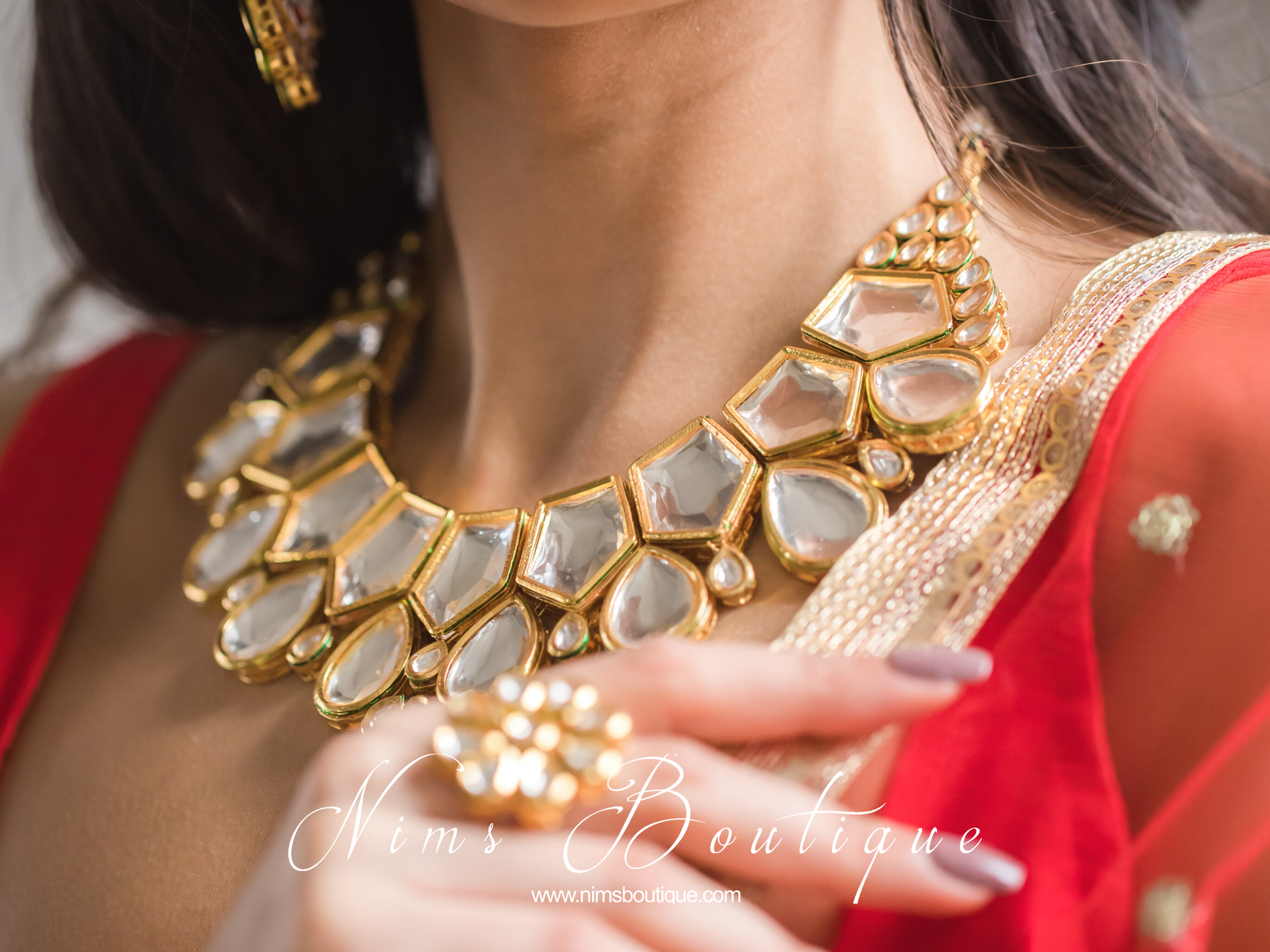 Nims Boutique Katrina Classic Kundan Set