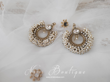 Meghna Royal Pearl Cluster Earrings