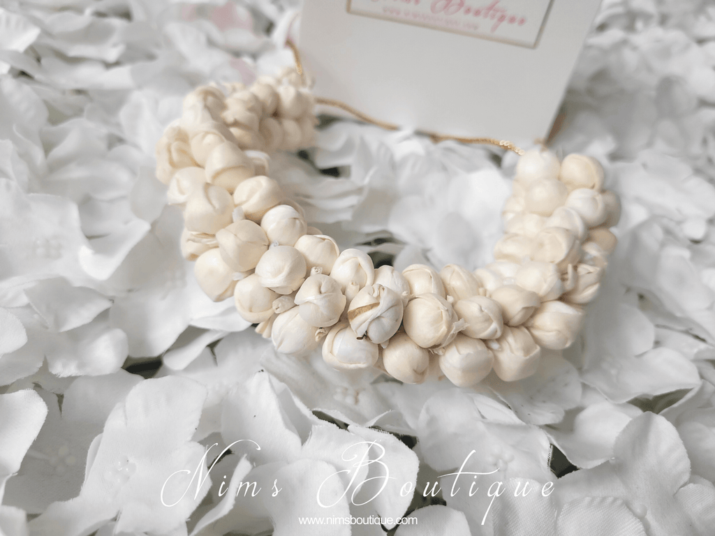Nims Boutique Jasmine Gajra Faux Hair Flowers