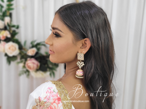 Payal Peach Blossom Chumke Earrings