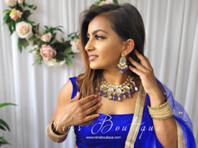 Elena Kundan & Royal Blue Set