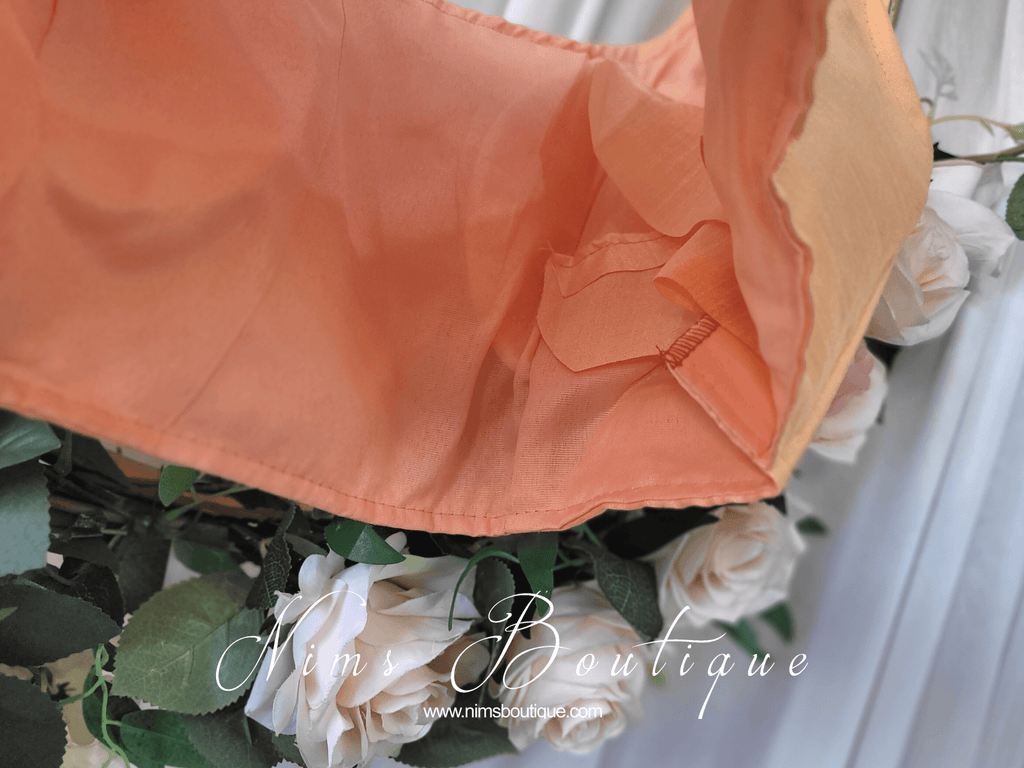 Nims Boutique The NB Bright Peach Blouse 10-12