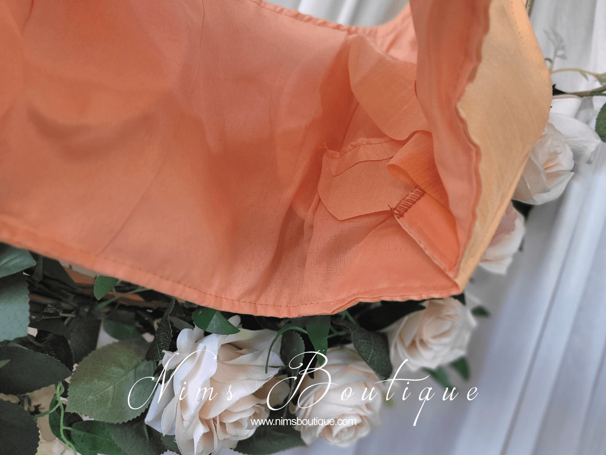 Nims Boutique The NB Bright Peach Blouse 10-12