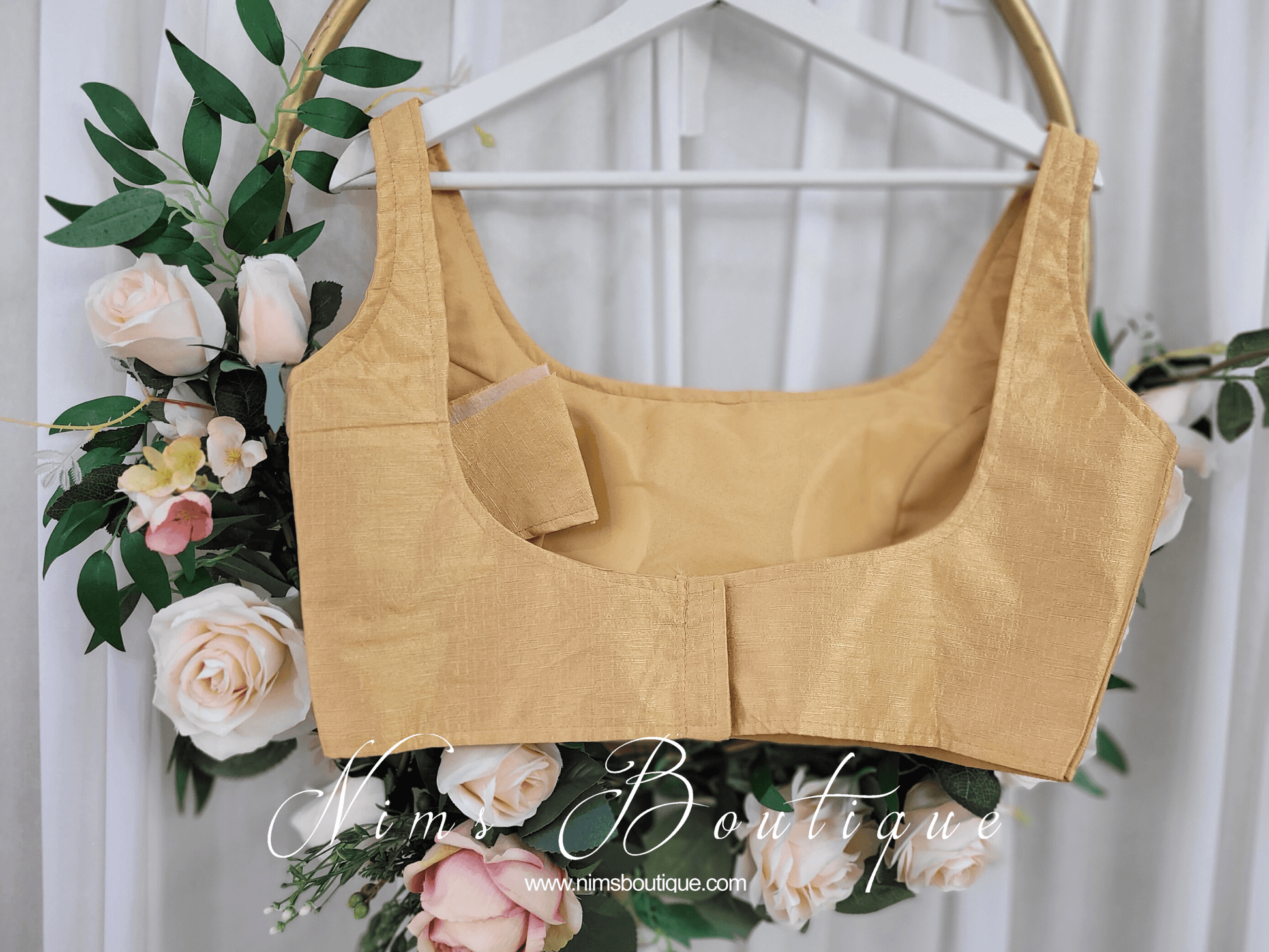 Nims Boutique The NB Gold Blouse 10-14