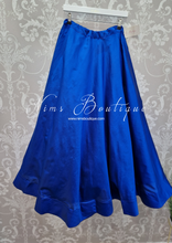 Readymade Royal Blue Silk skirt/lehnga (sizes 4-24)