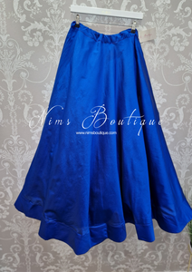Readymade Royal Blue Silk skirt/lehnga (sizes 4-22)