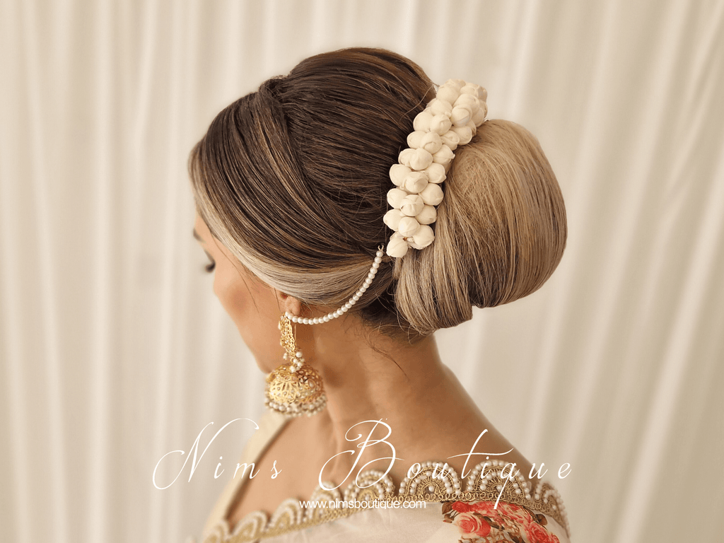 Nims Boutique Jasmine Gajra Faux Hair Flowers