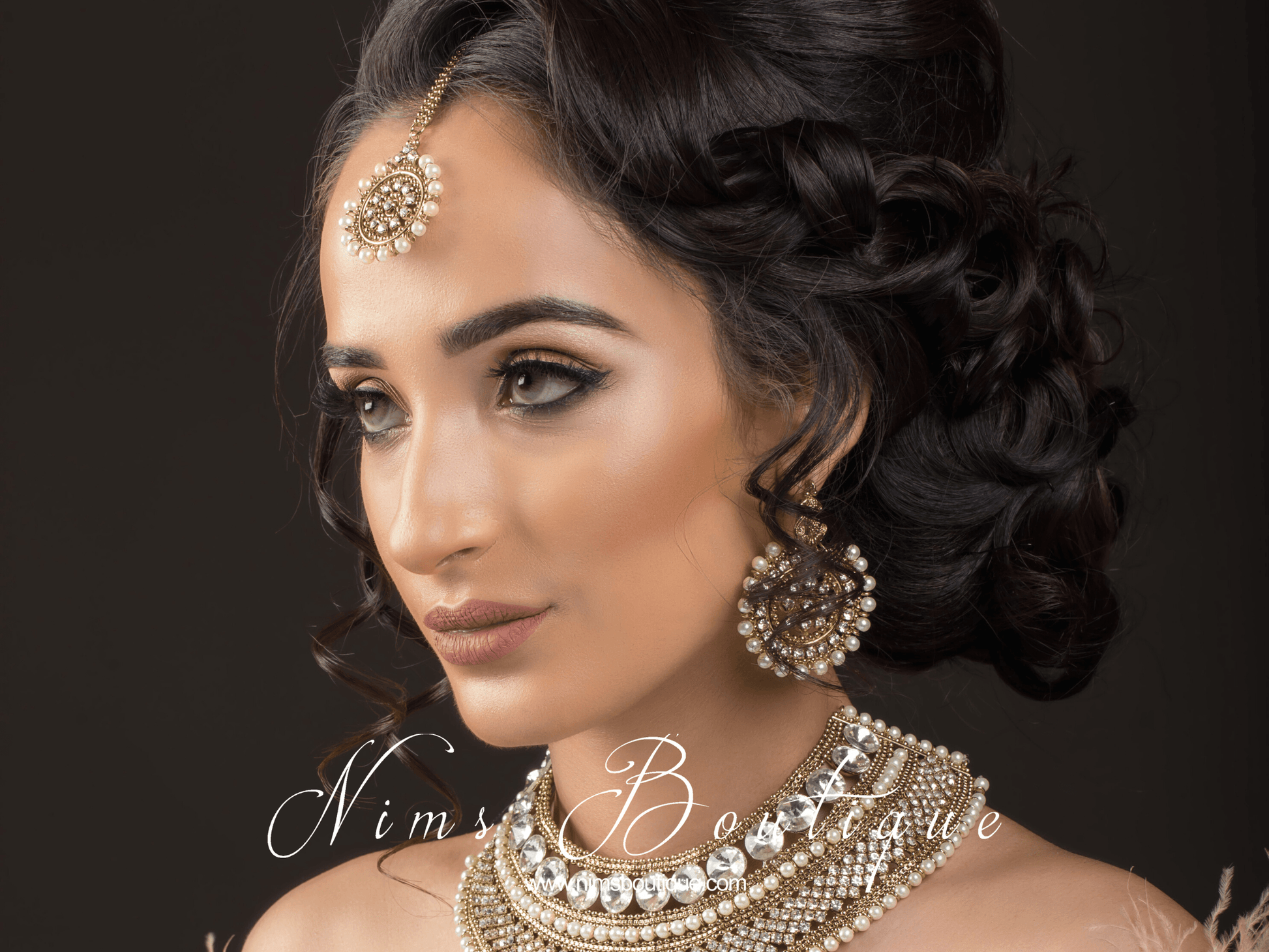 Nims Boutique Kriti Royal Pearl Tikka Set
