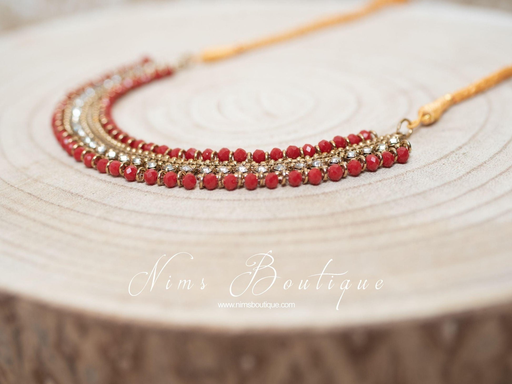 Nims Boutique Royal Red Necklace