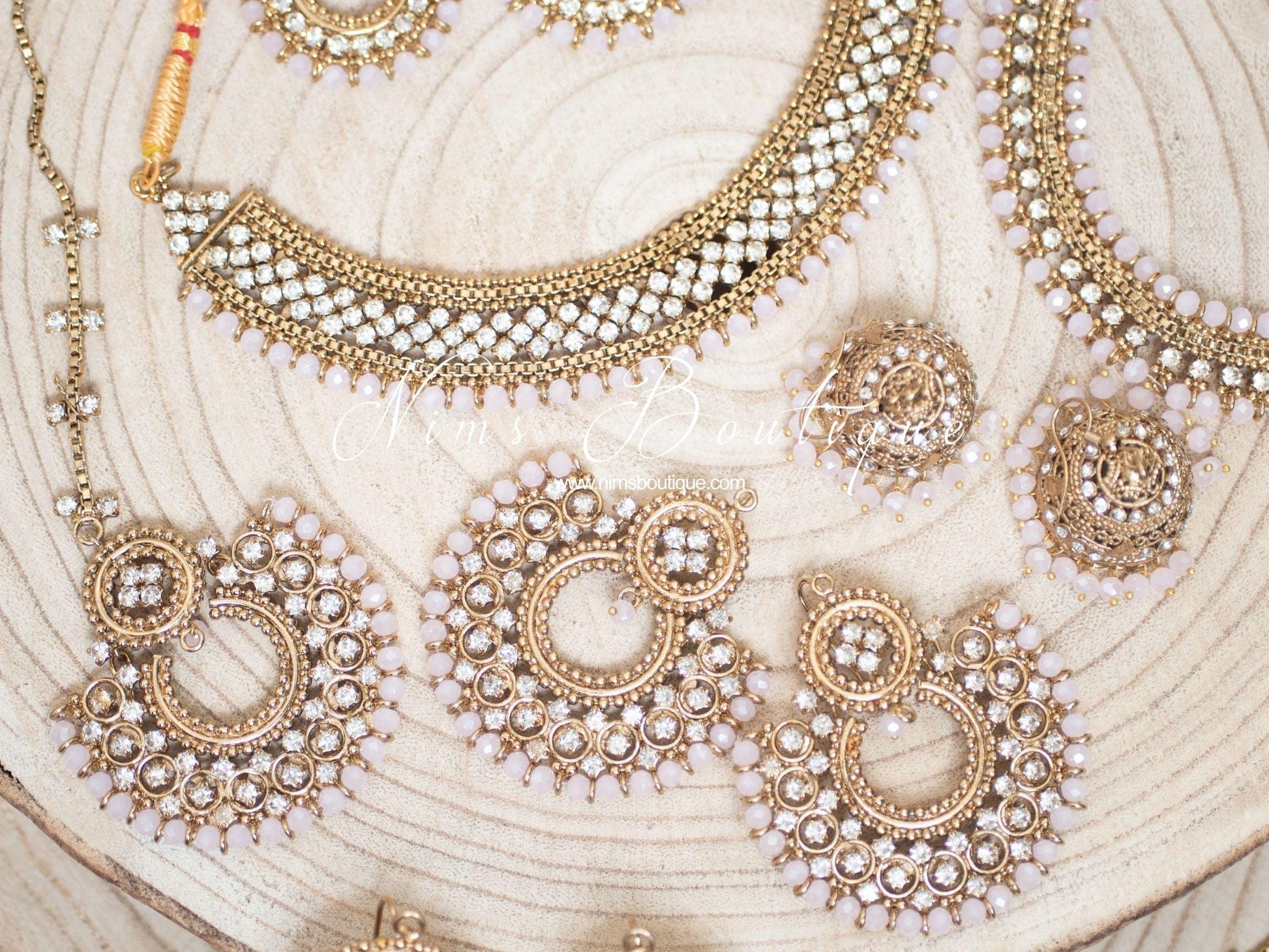 Nims Boutique Royal Blush Statement Necklace