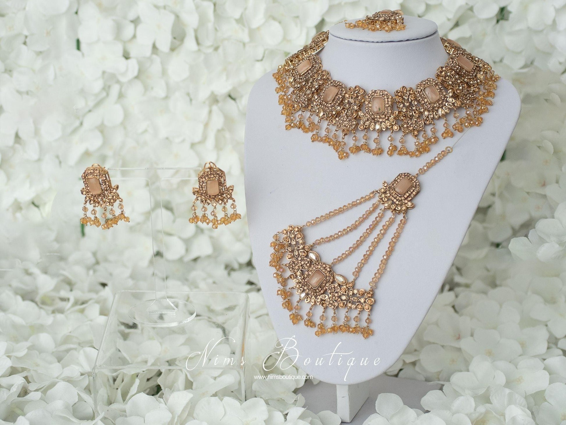 Nims Boutique Ananya Peach Maharani Set