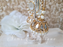 Shruti Maharani Antique Gold Mirror Chumke (medium)